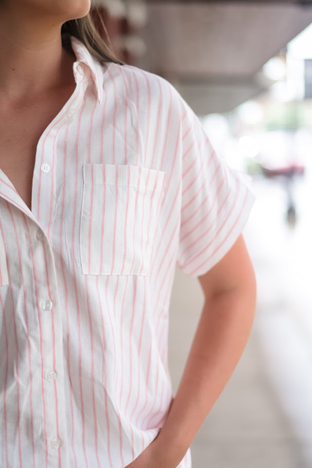 Blushing Berry Boyfriend Shirt