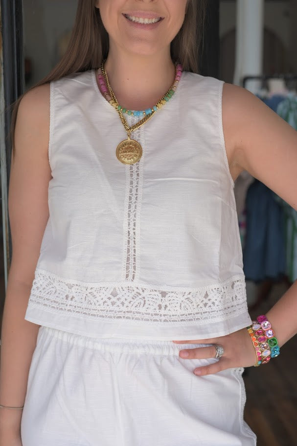 Sloane Embroidered Top