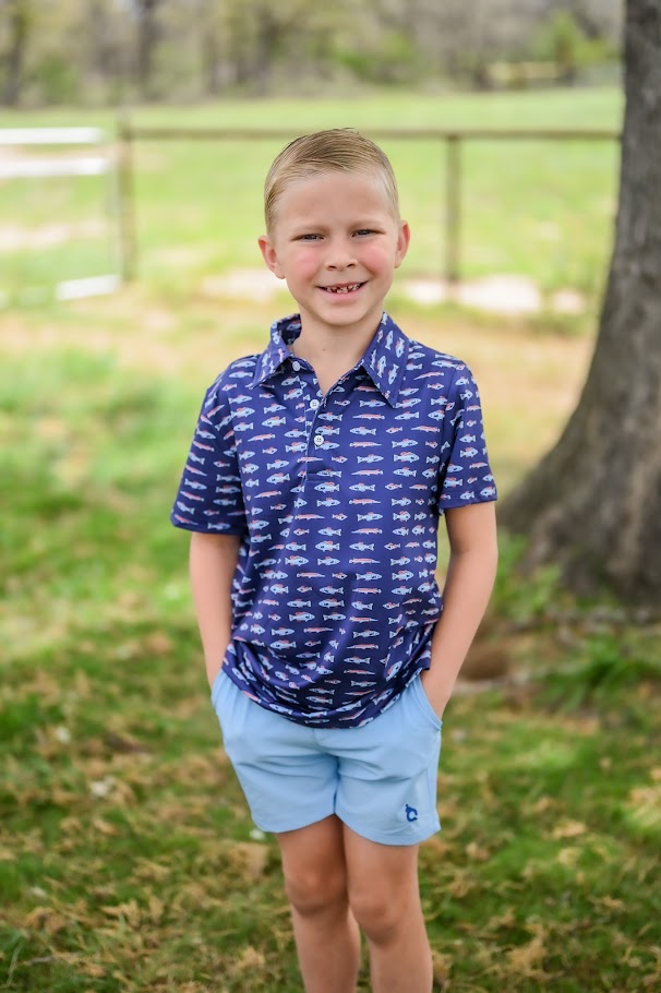 Kid's Freshwater Polo Short Sleeve Shirt