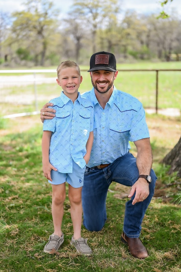Men's Fisherman Pearl Snap Short Sleeve Shirt