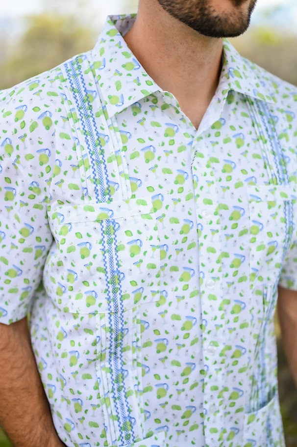 Men's Guayabera Margarita Short Sleeve Shirt