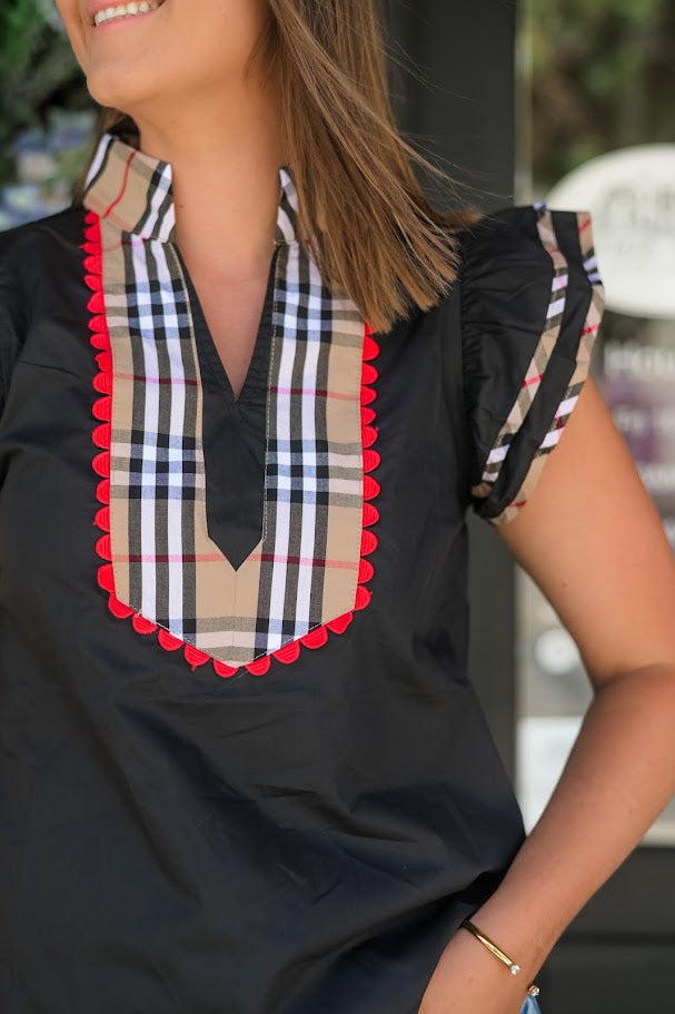 The Canterbury Plaid Top