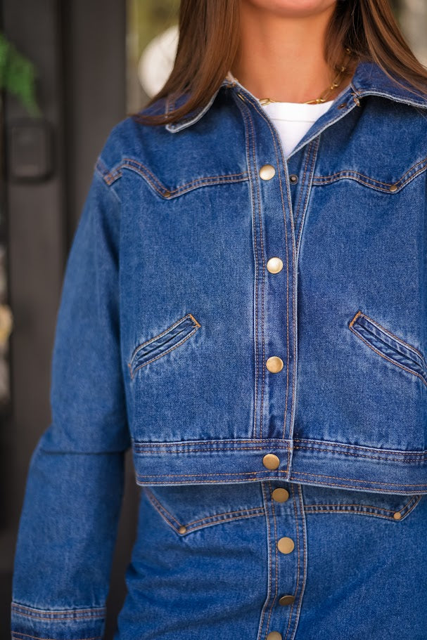 City Limits Boxy Denim Jacket
