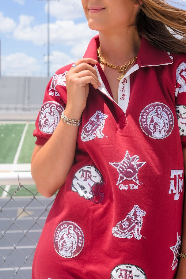Texas A&M Logo Patch Dress