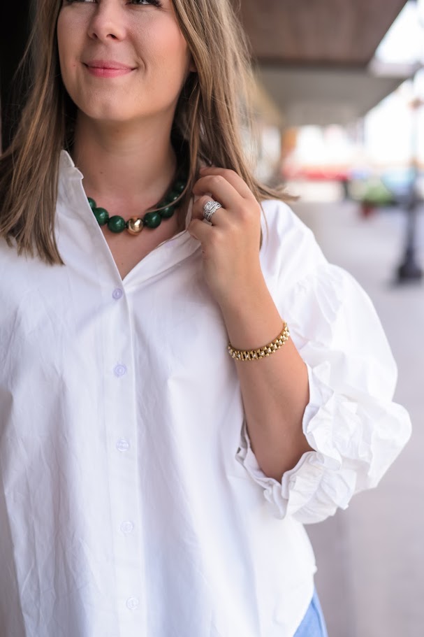 Coastal Breeze Button-Down - White
