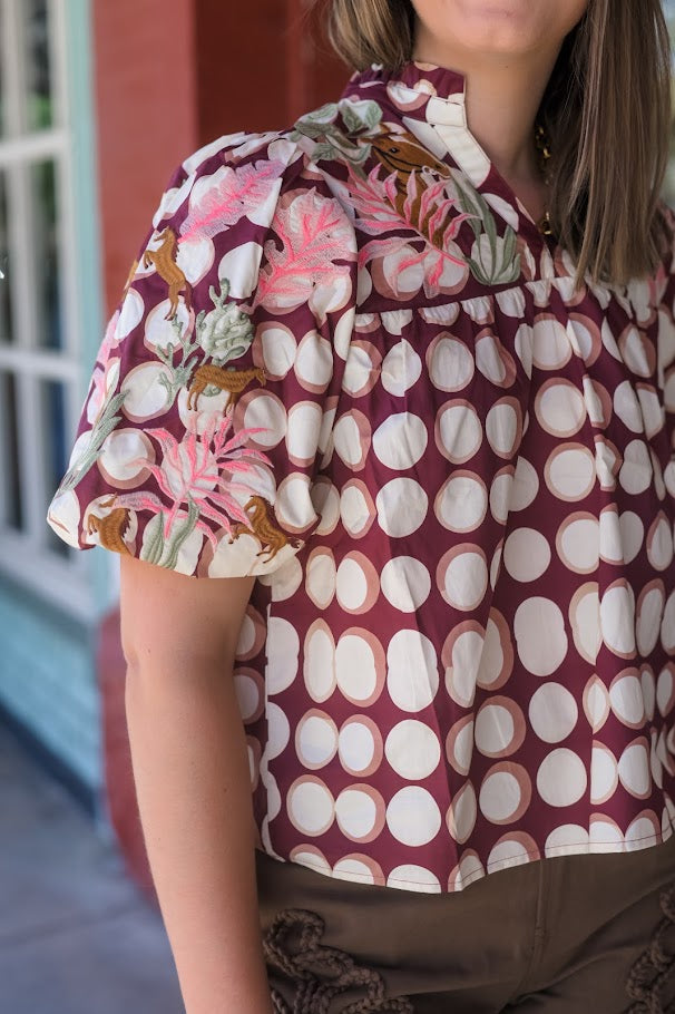 The Stableside Puff-Sleeve Blouse