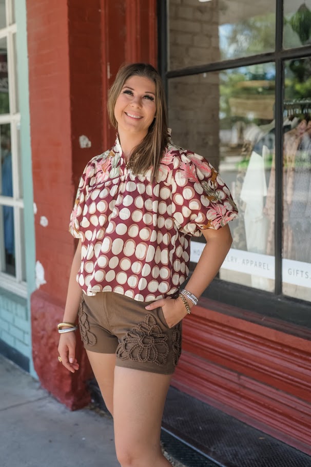 The Stableside Puff-Sleeve Blouse