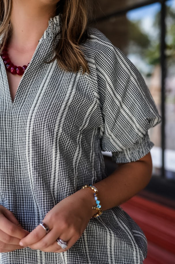 Farmer's Market Puff Top