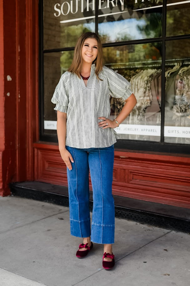 Farmer's Market Puff Top