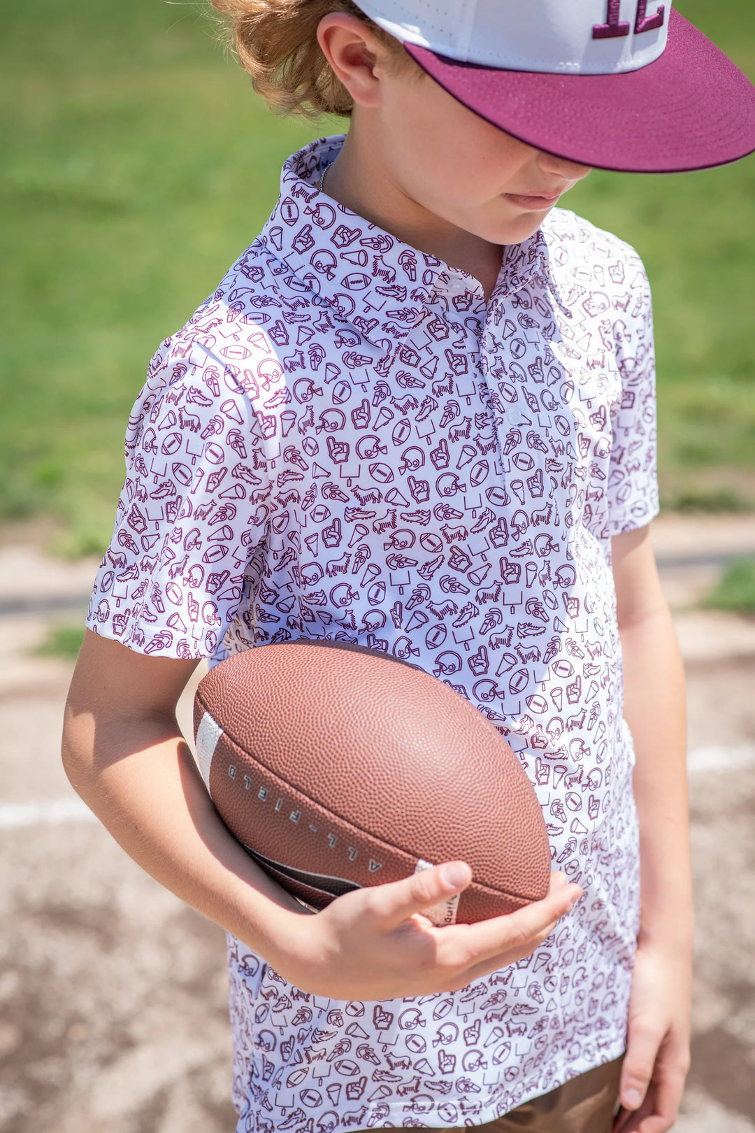 Kick Off Polo Short Sleeve - Maroon