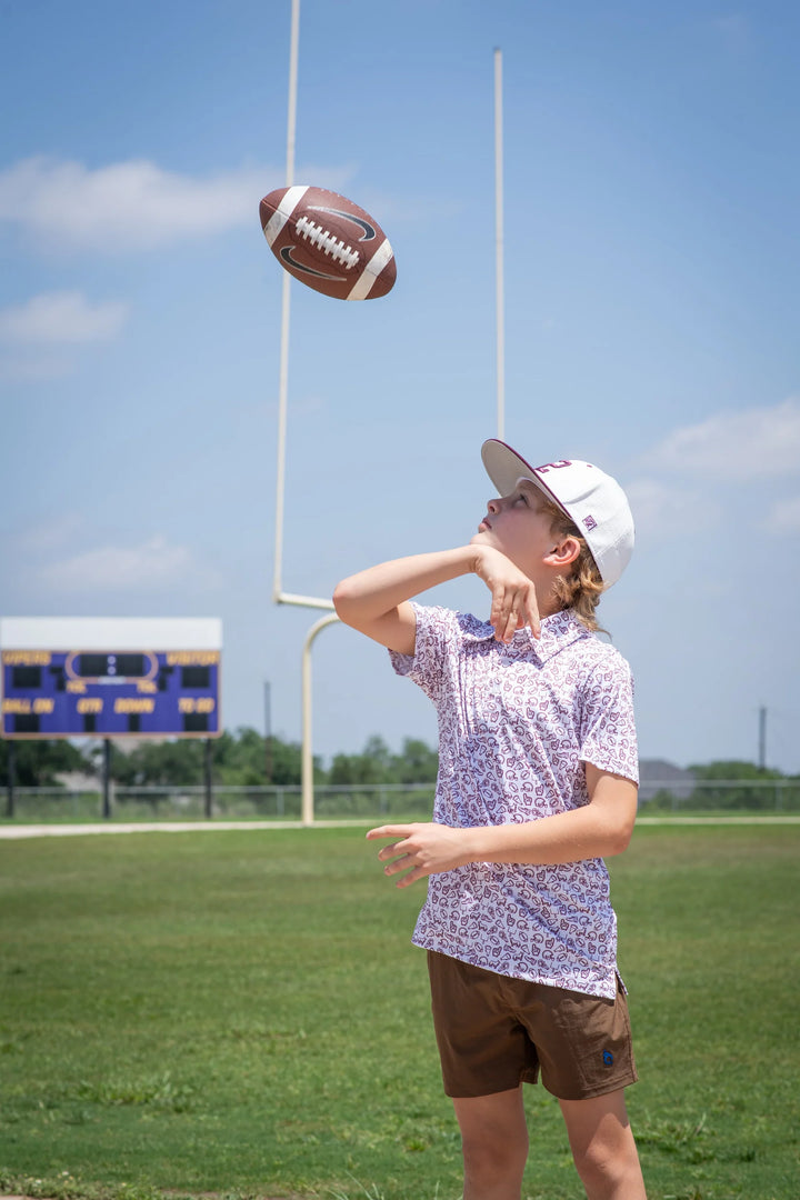 Kick Off Polo Short Sleeve - Maroon