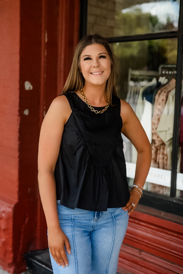 Saturday Night Lights Sleeveless Blouse