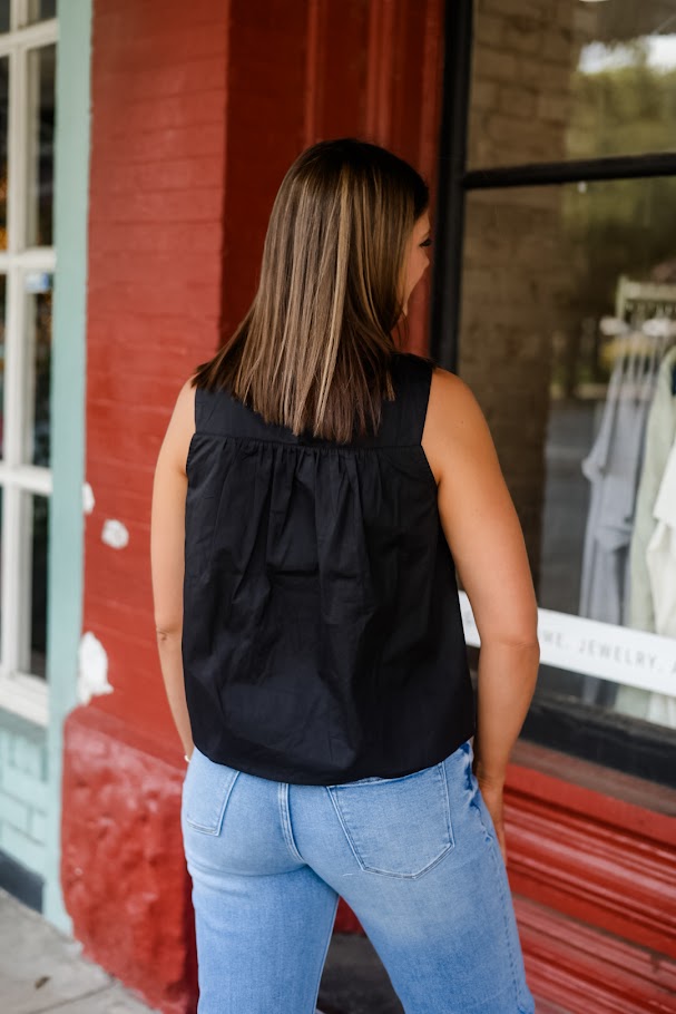 Saturday Night Lights Sleeveless Blouse
