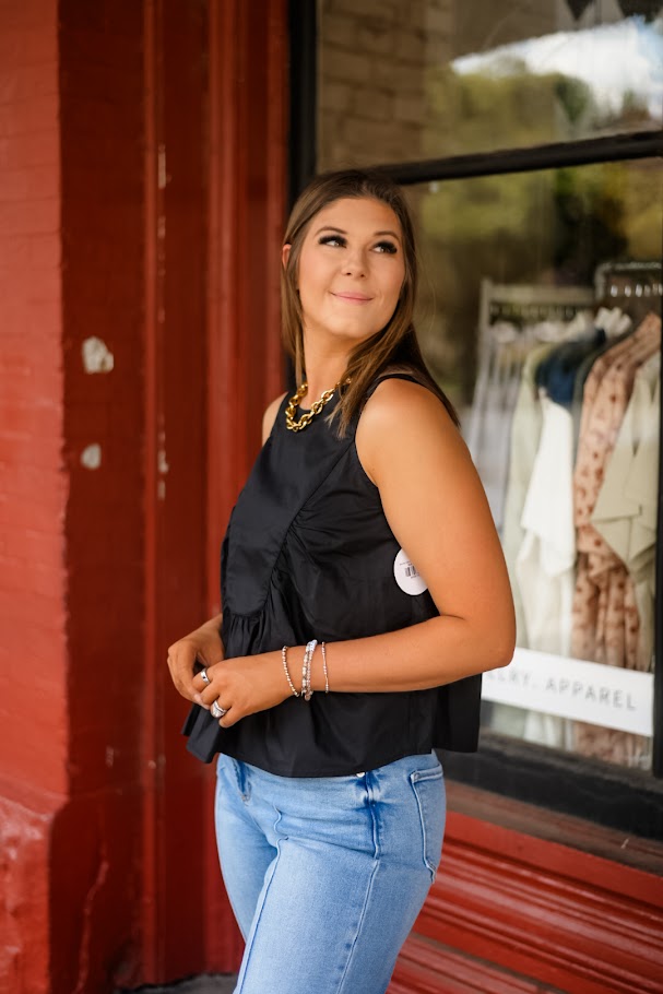 Saturday Night Lights Sleeveless Blouse