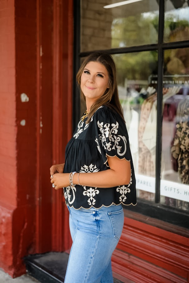 The Genevieve Embroidered Blouse
