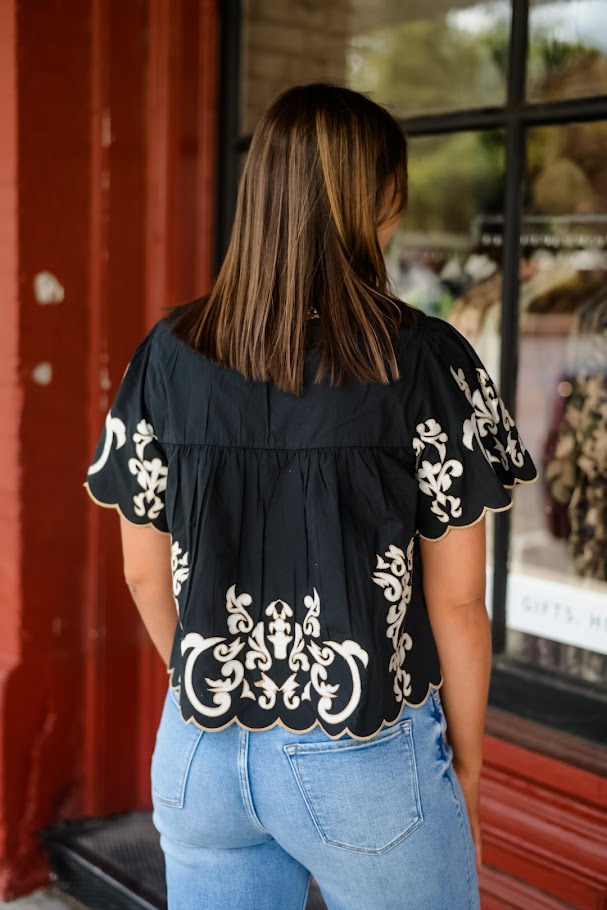 The Genevieve Embroidered Blouse