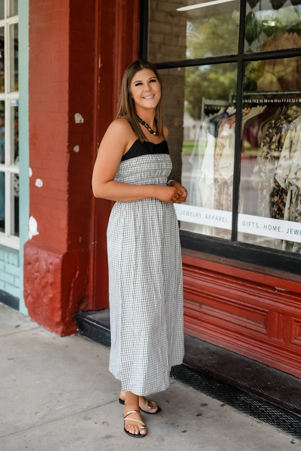 The Candlelight Gingham Midi