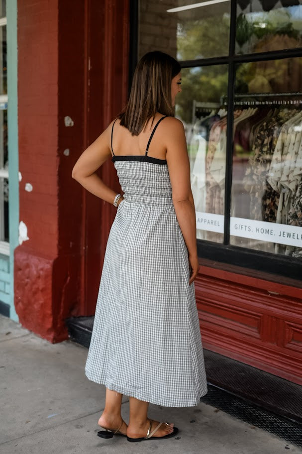 The Candlelight Gingham Midi