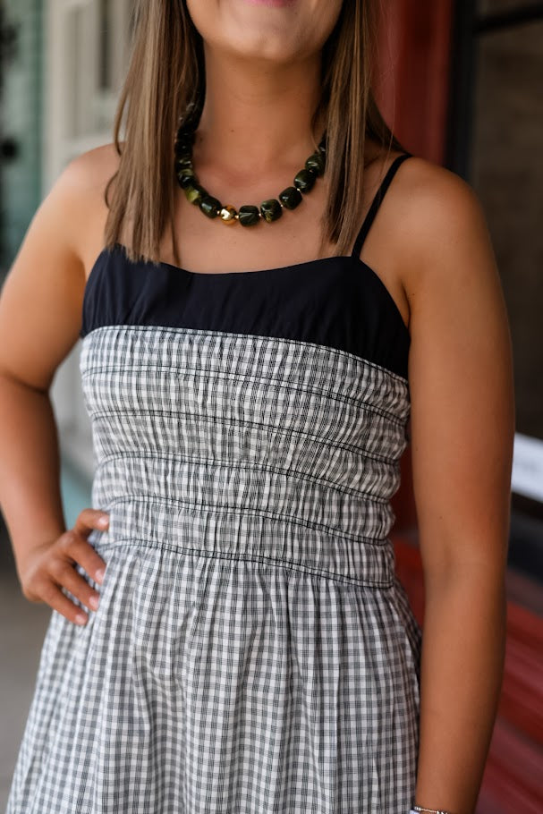 The Candlelight Gingham Midi