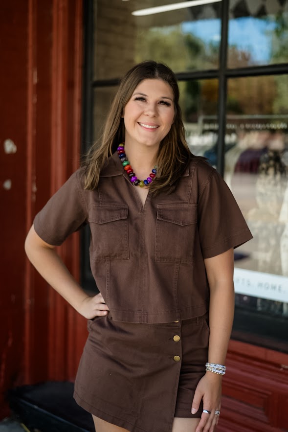 Denim Pocket Top