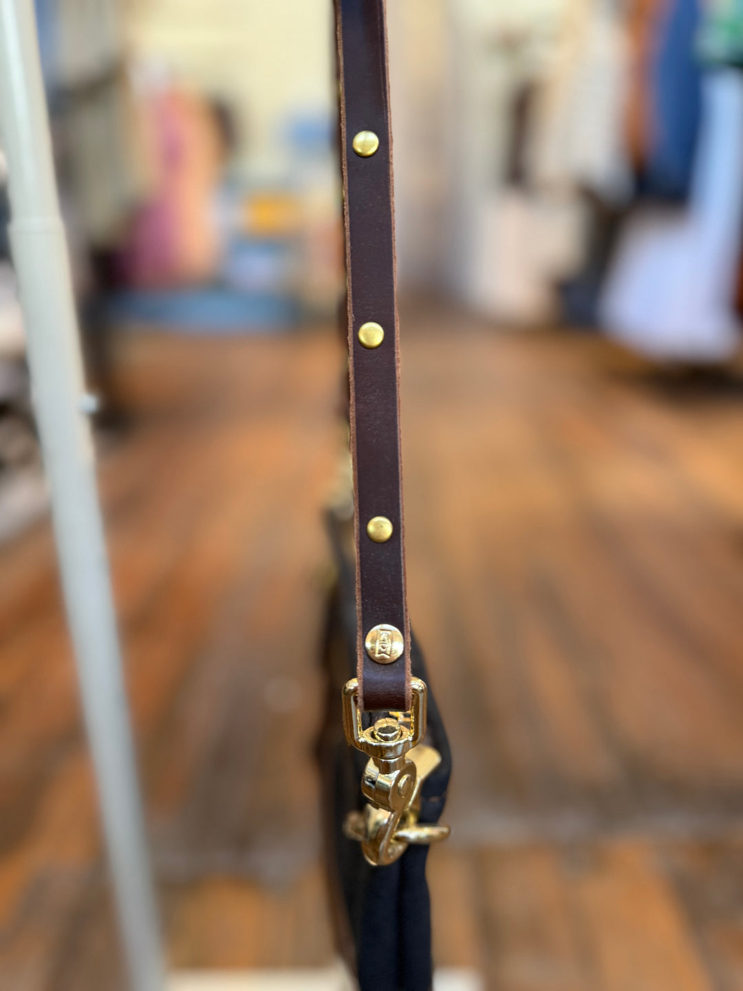 Midnight in Paris Collection | Sophie Crossbody | Noir Suede + Chocolate Truffle