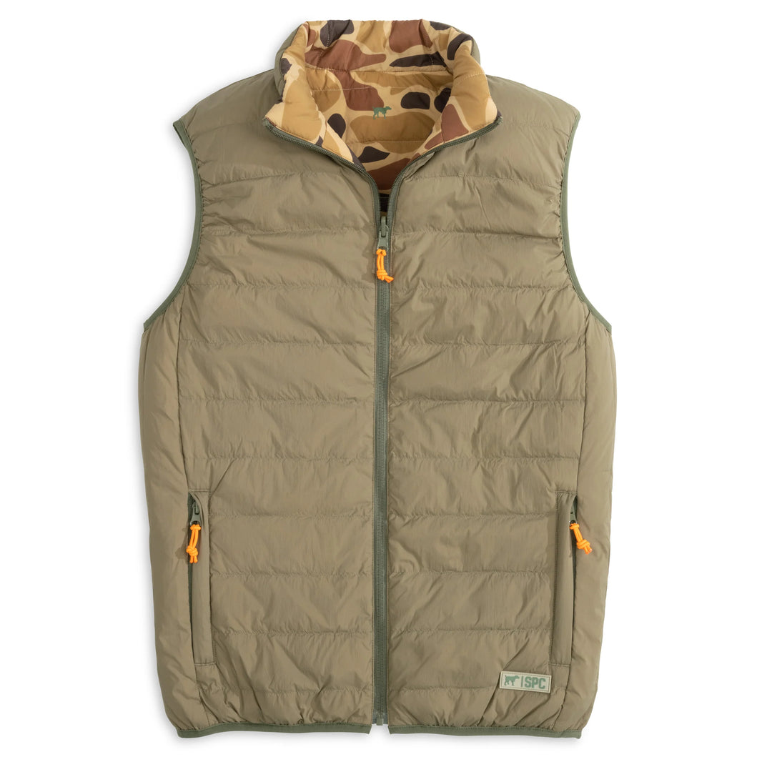 Reversible Down Boys Puffer Vest