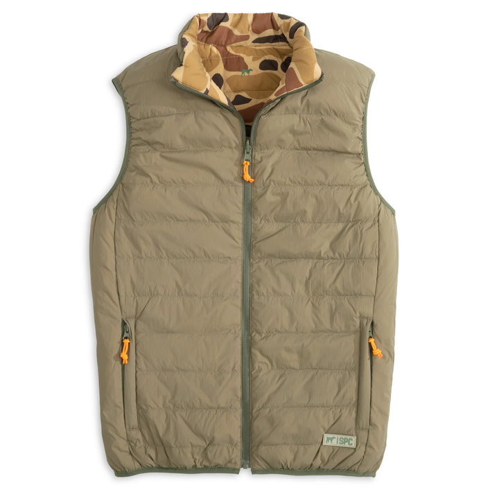 Reversible Down Boys Puffer Vest