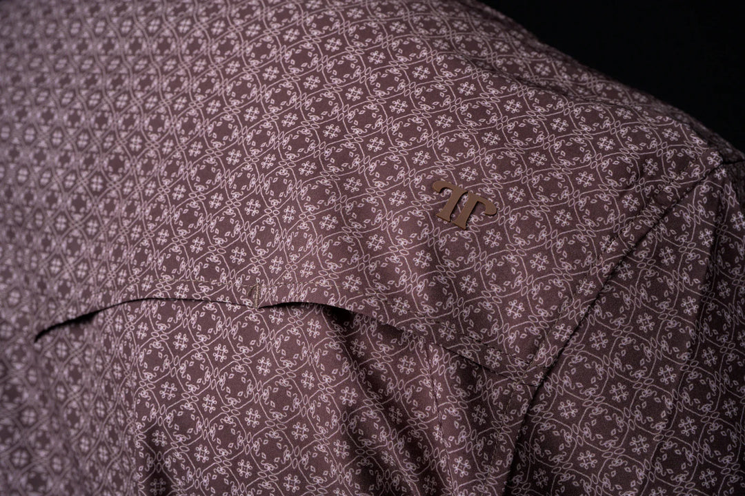 The Silas Long Sleeve Snap - Brown
