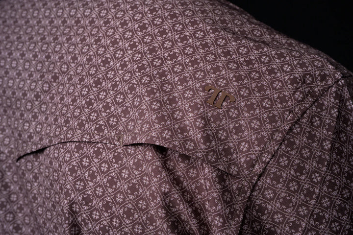 The Silas Long Sleeve Snap - Brown