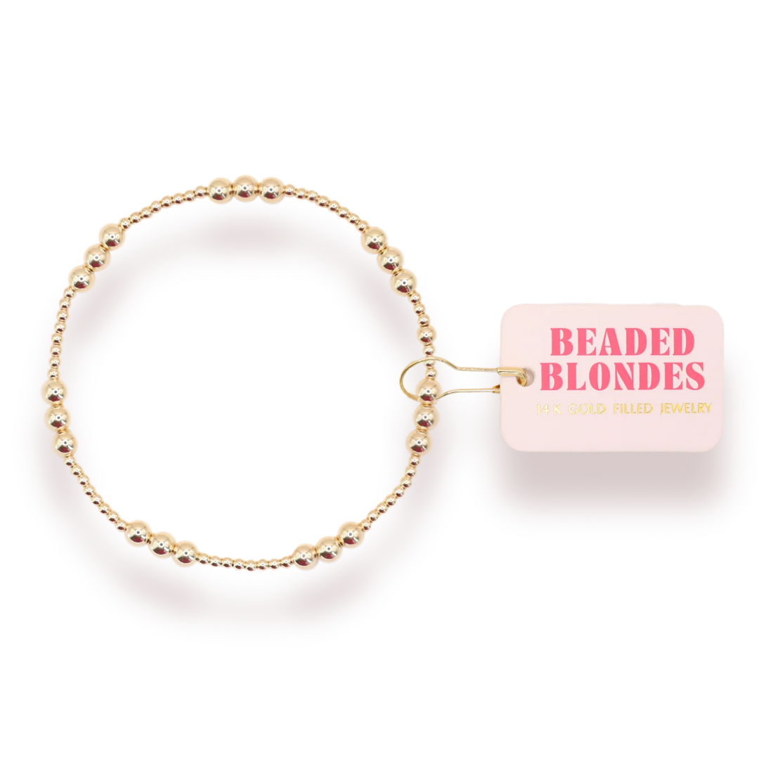 Beaded Blondes ILY - Gold
