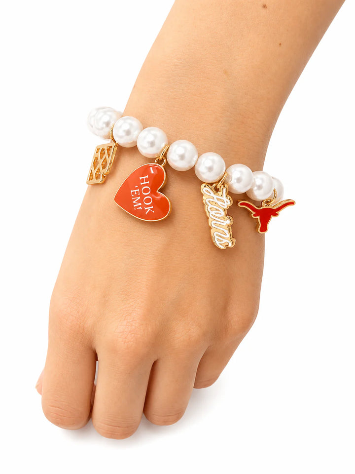 Texas Pearl Charm Bracelet
