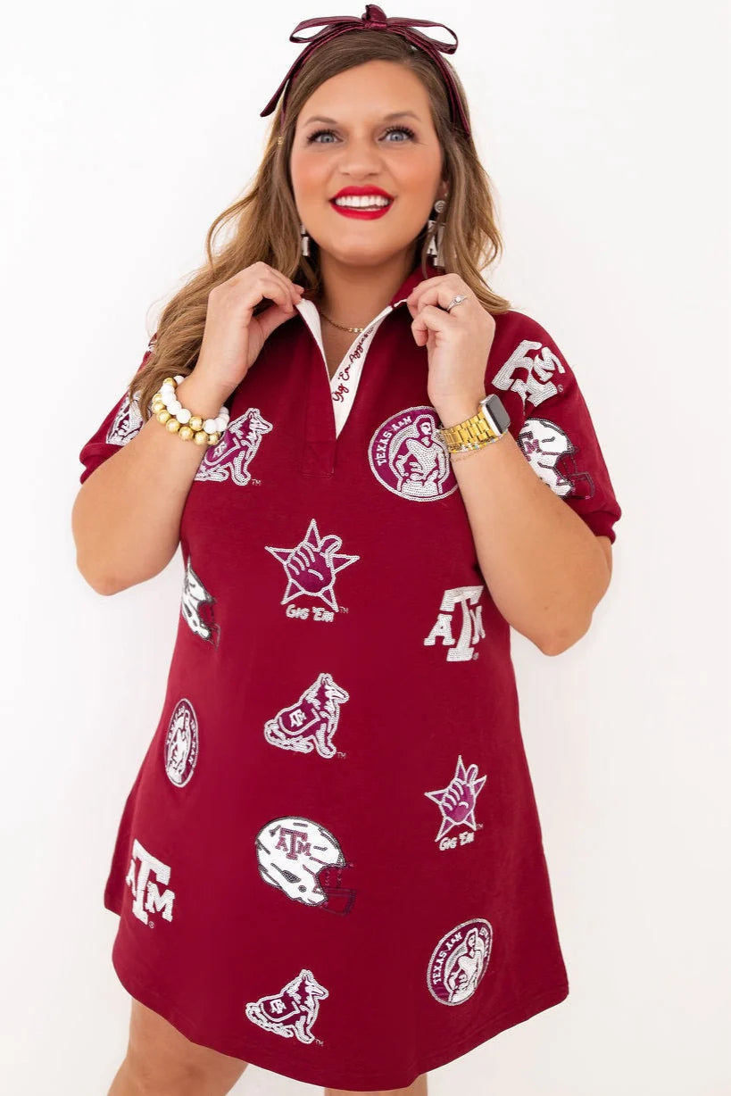 Texas A&M Logo Patch Dress