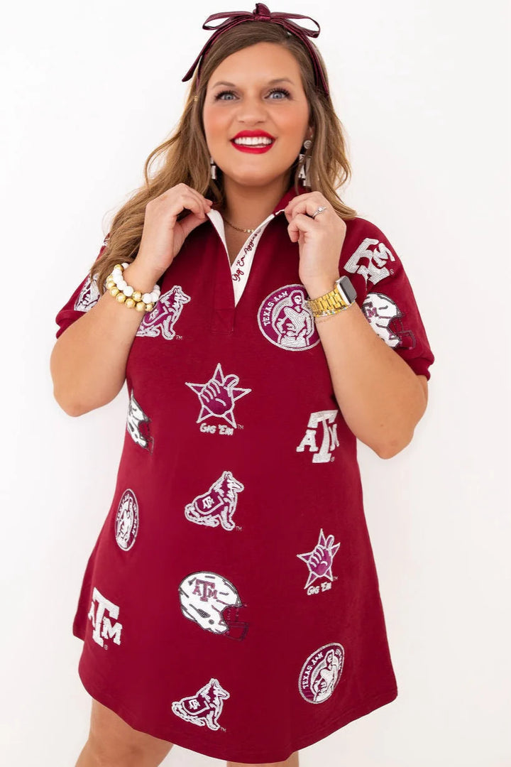 Texas A&M Logo Patch Dress