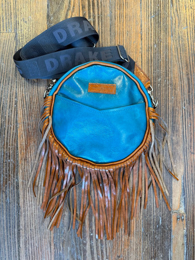 Flicka Crossbody - Turquoise + Whiskey