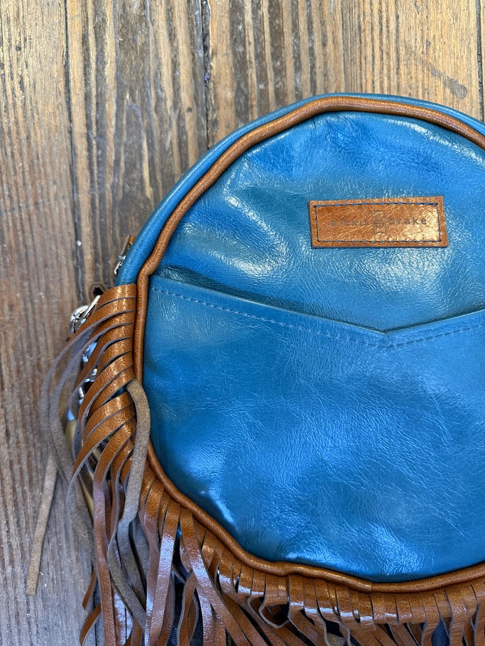 Flicka Crossbody - Turquoise + Whiskey