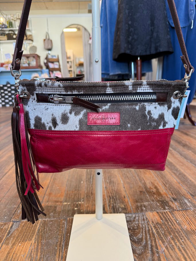 Sophie Crossbody- Hair on Hide + Pink