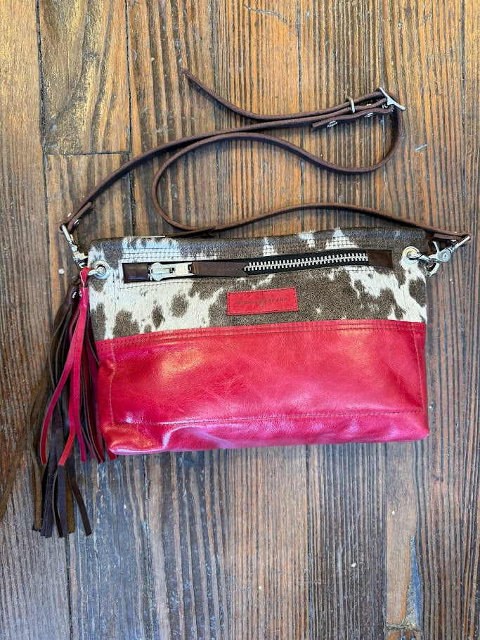 Sophie Crossbody- Hair on Hide + Pink