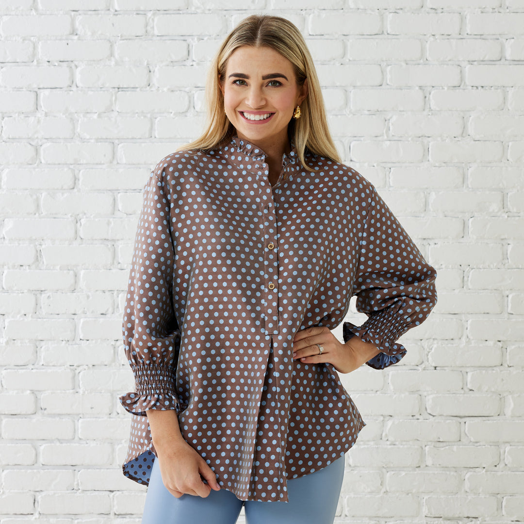 Kimberly Polkadot Top