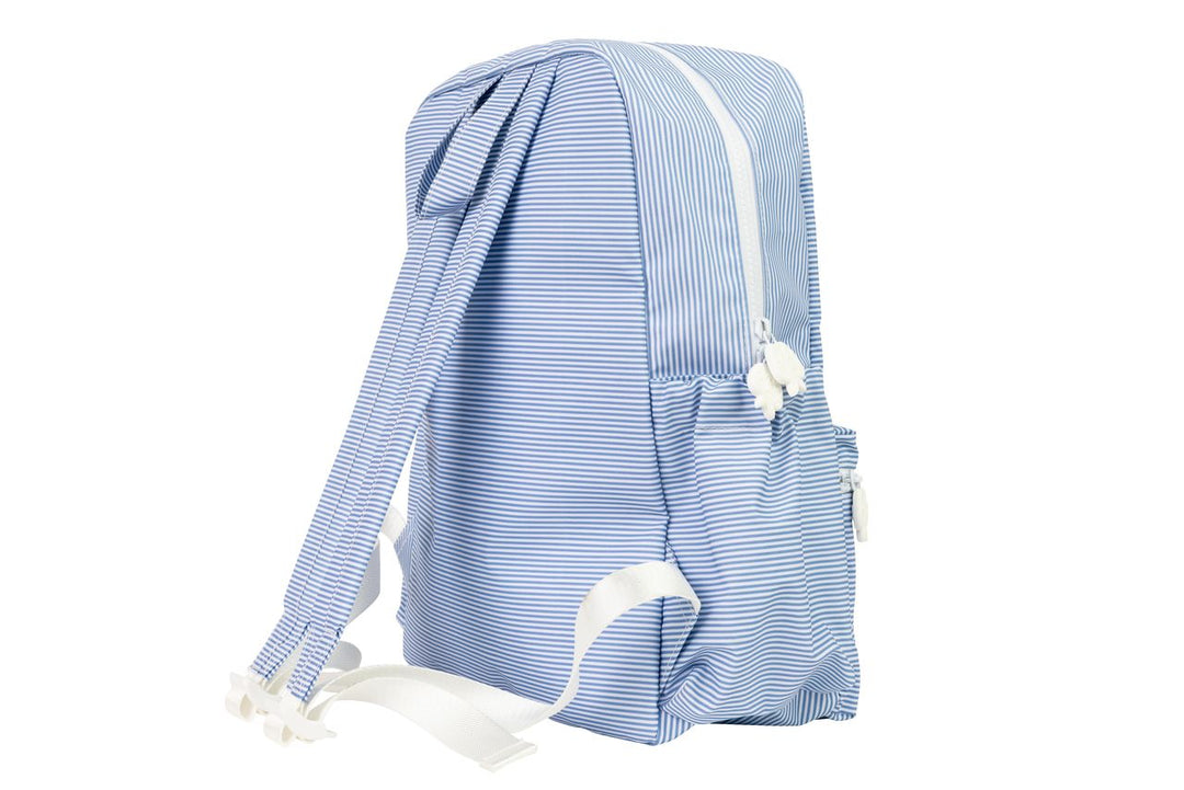 Small Backpack - Navy Mini Stripe