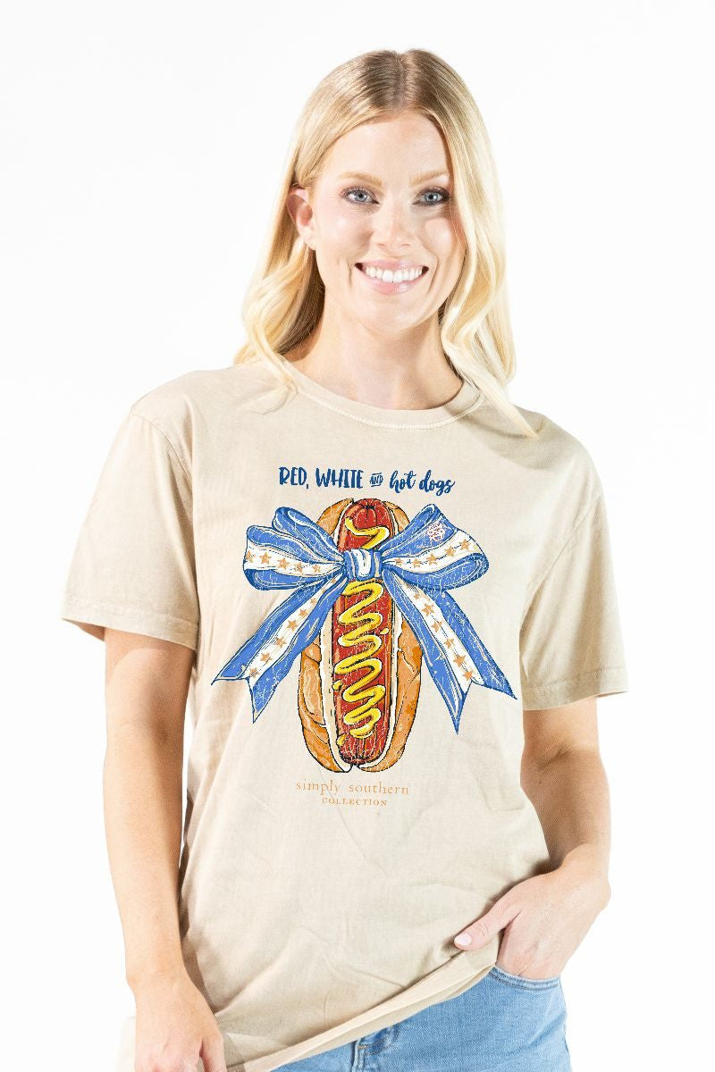 Red, White & Hot Dogs Tee