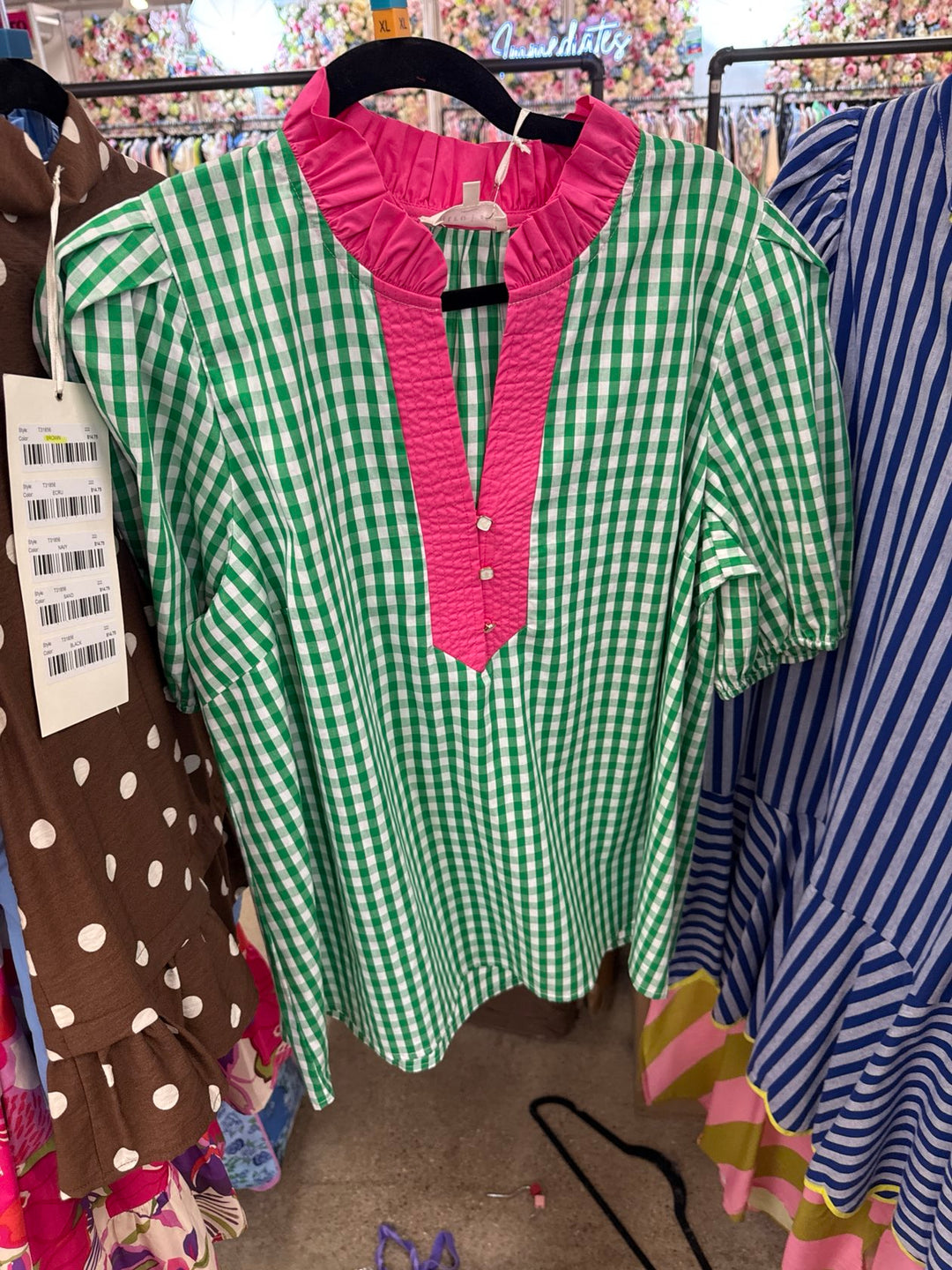 Strawberry Fields Gingham Blouse