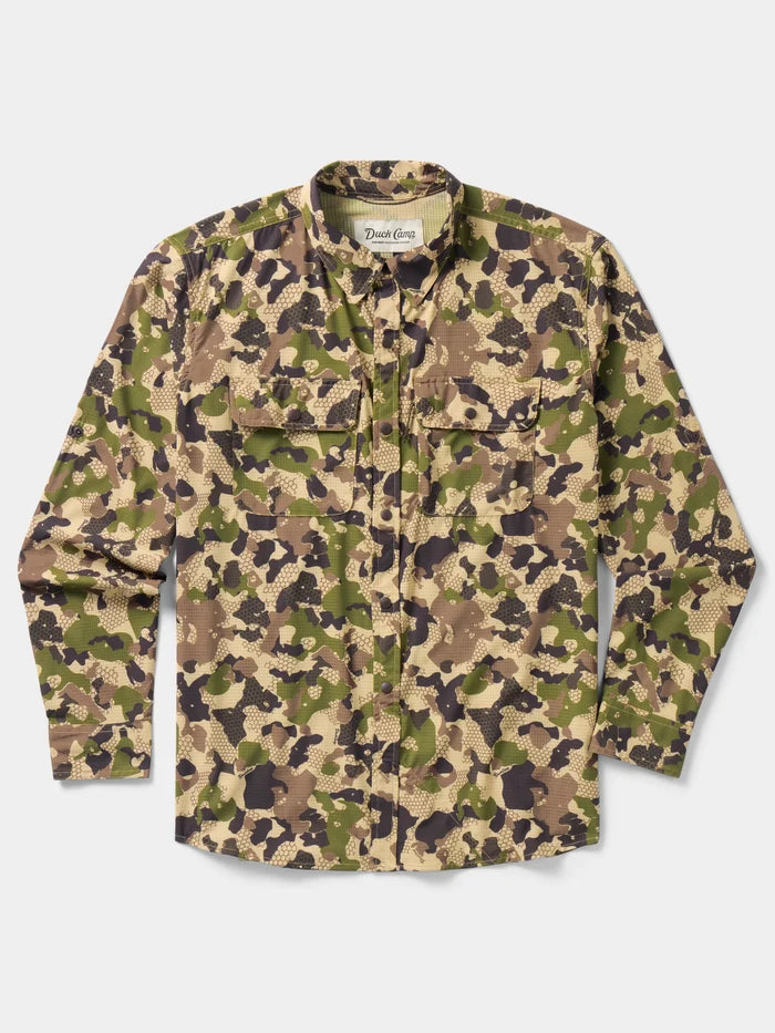 Men's Cast & Blast Perforated Shirt LS - Wetland