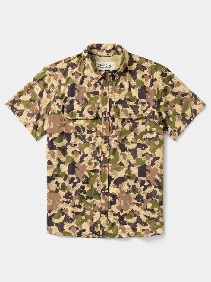 Duck Camp Cast & Blast Perforated Shirt - Wetland