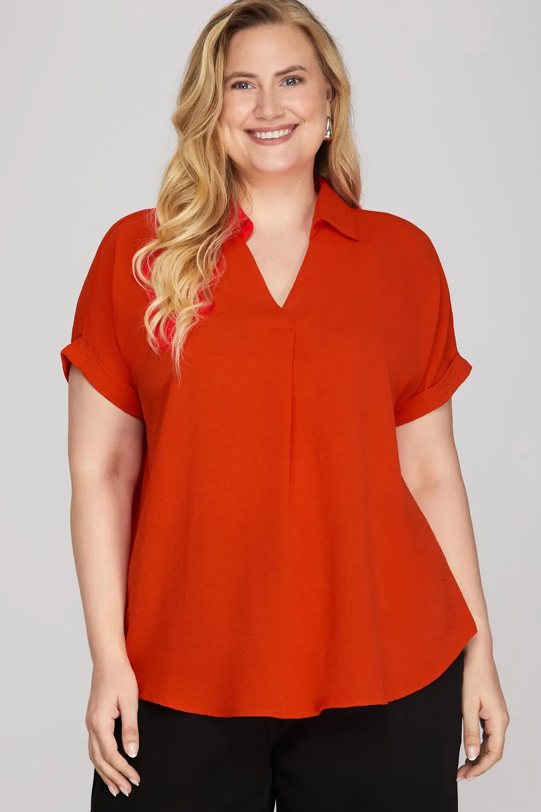 The Crimson Classic Blouse