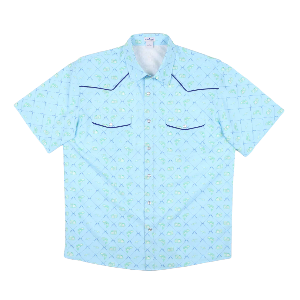Men's Fisherman Pearl Snap Short Sleeve Shirt