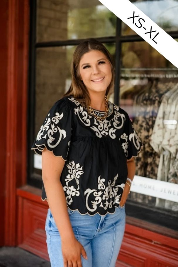 The Genevieve Embroidered Blouse