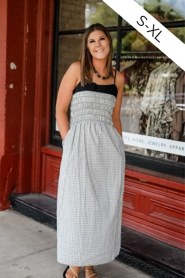 The Candlelight Gingham Midi