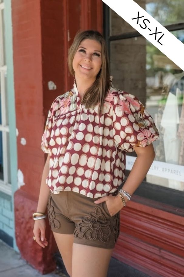 The Stableside Puff-Sleeve Blouse