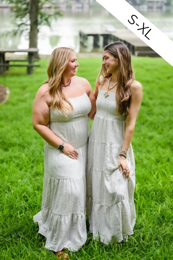 Balos Striped Maxi Dress