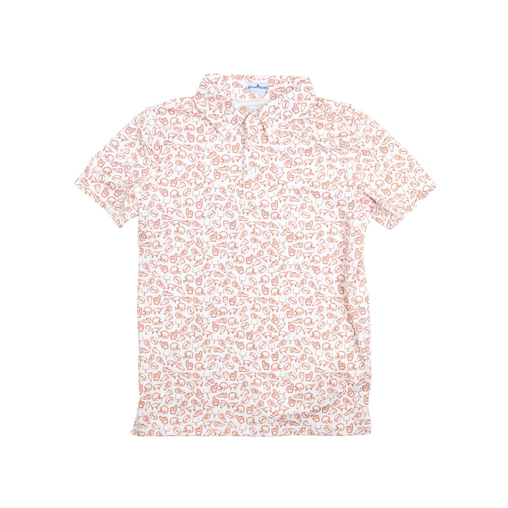 Kick Off Polo Short Sleeve - Burnt Orange